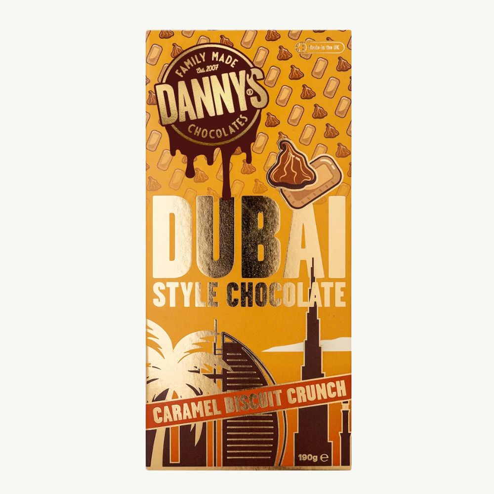 Danny's Caramel Biscuit Crunch Dubai Style Chocolate 190g