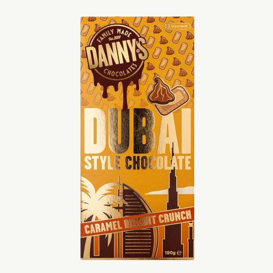 Danny's Caramel Biscuit Crunch Dubai Style Chocolate 190g