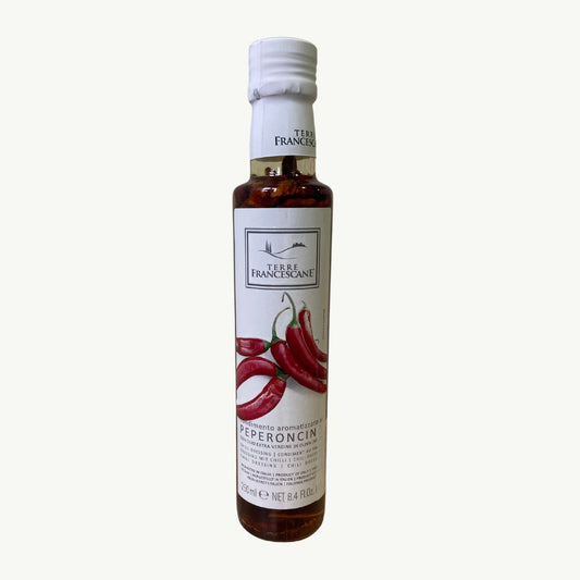 Olio Extra al Peperoncini, Extra Virgin Olive Oil Flavoured with Chilli (250ml)