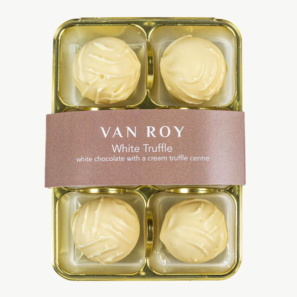 6 Pack of Van Roy White Chocolate Truffles