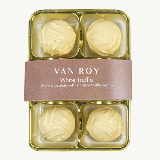 6 Pack of Van Roy White Chocolate Truffles