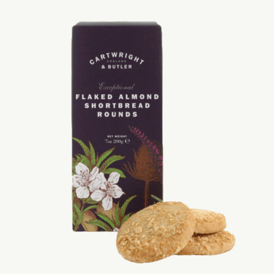 Flaked Almond Shortbread Rounds 200g