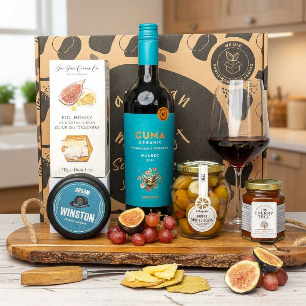 Cheese, Olives & Wine Gift Hamper