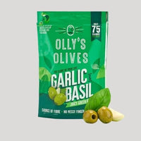 Garlic & Basil Olives 50g