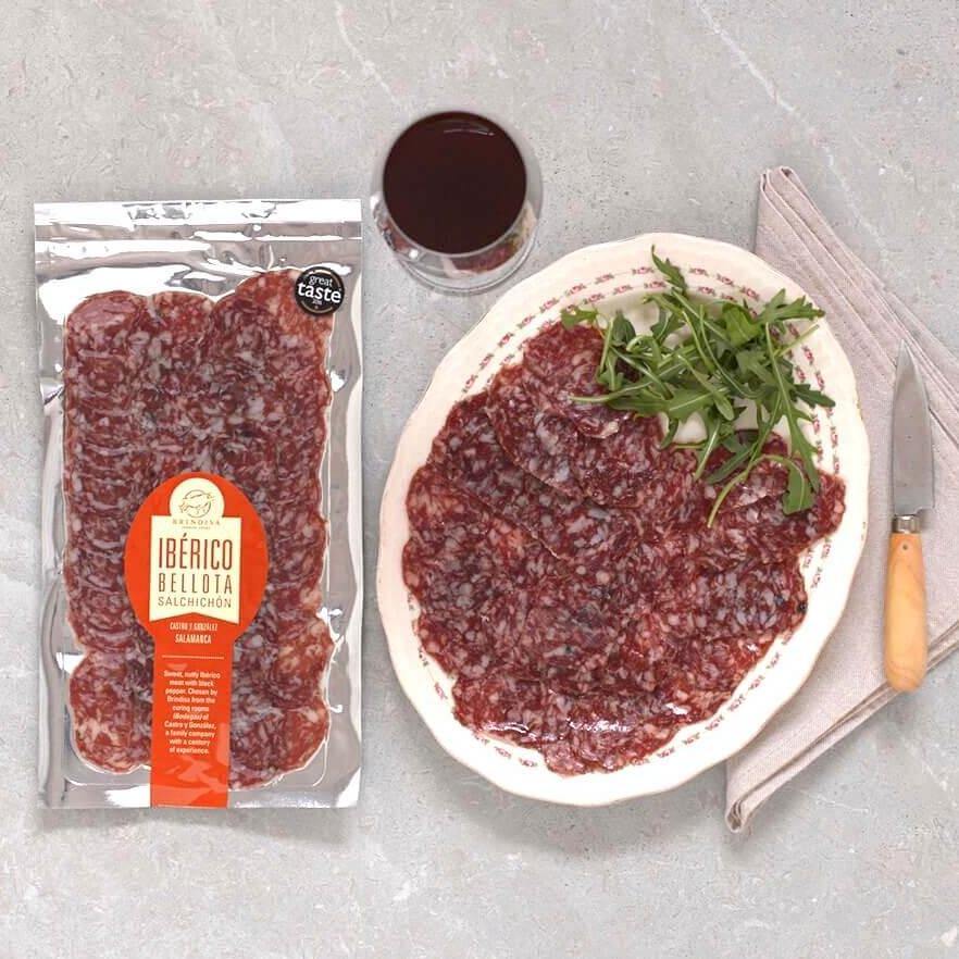Brindisa - Iberico de Bellota Salchichón Slices 100g - Artisan Deli Market