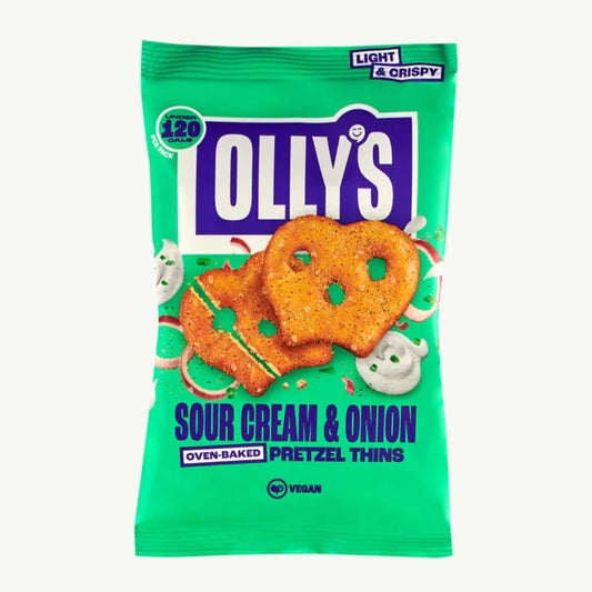 Olly's Pretzel Thins Sour Cream & Onion 140g