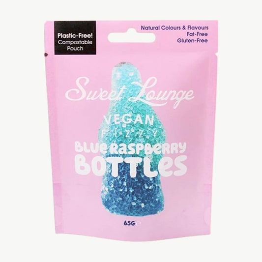 Fizzy Blue Raspberry Bottles 65g