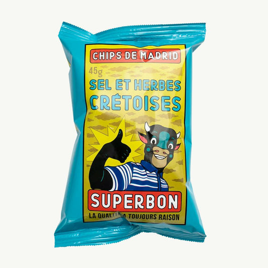 Superbon Chips Salt & Cretan Herbs 45g