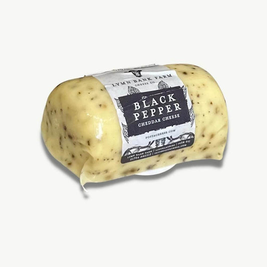 Cracked Black Pepper Cheddar Barrel 145g