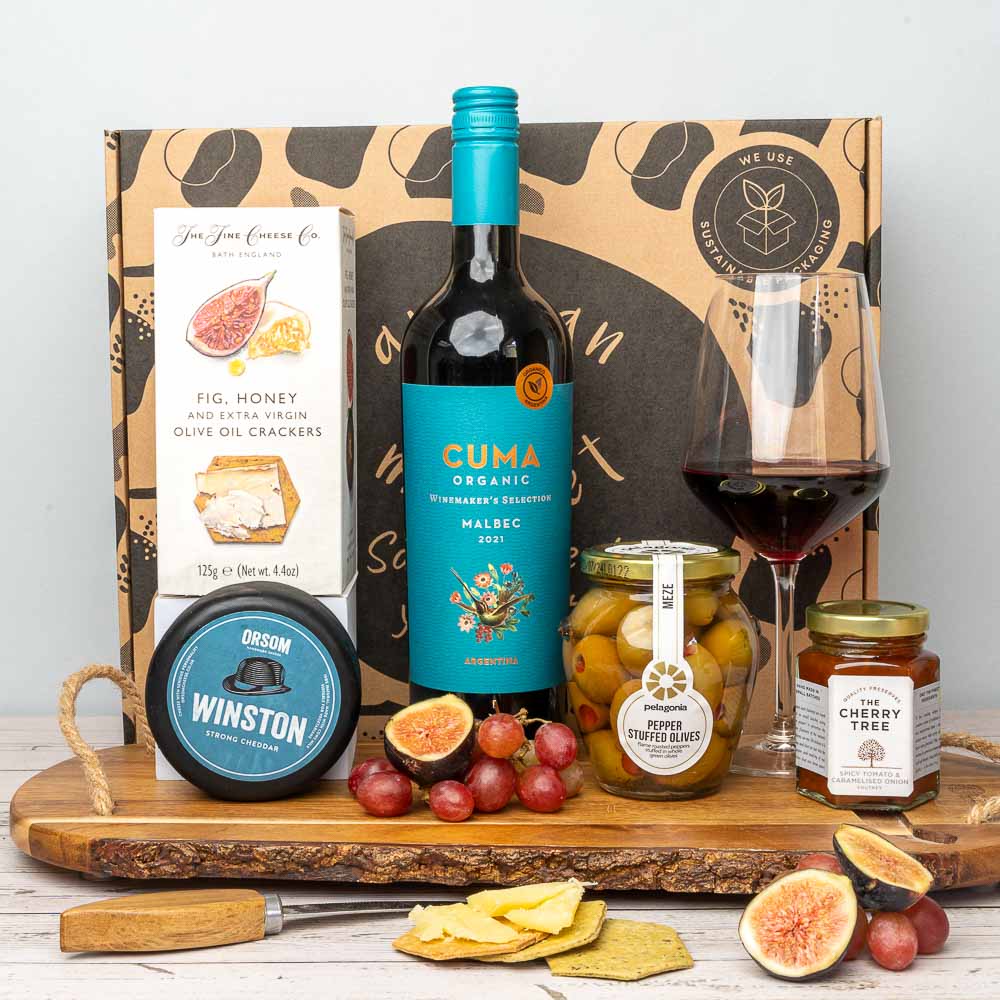 Cheese, Olives & Wine Gift Hamper