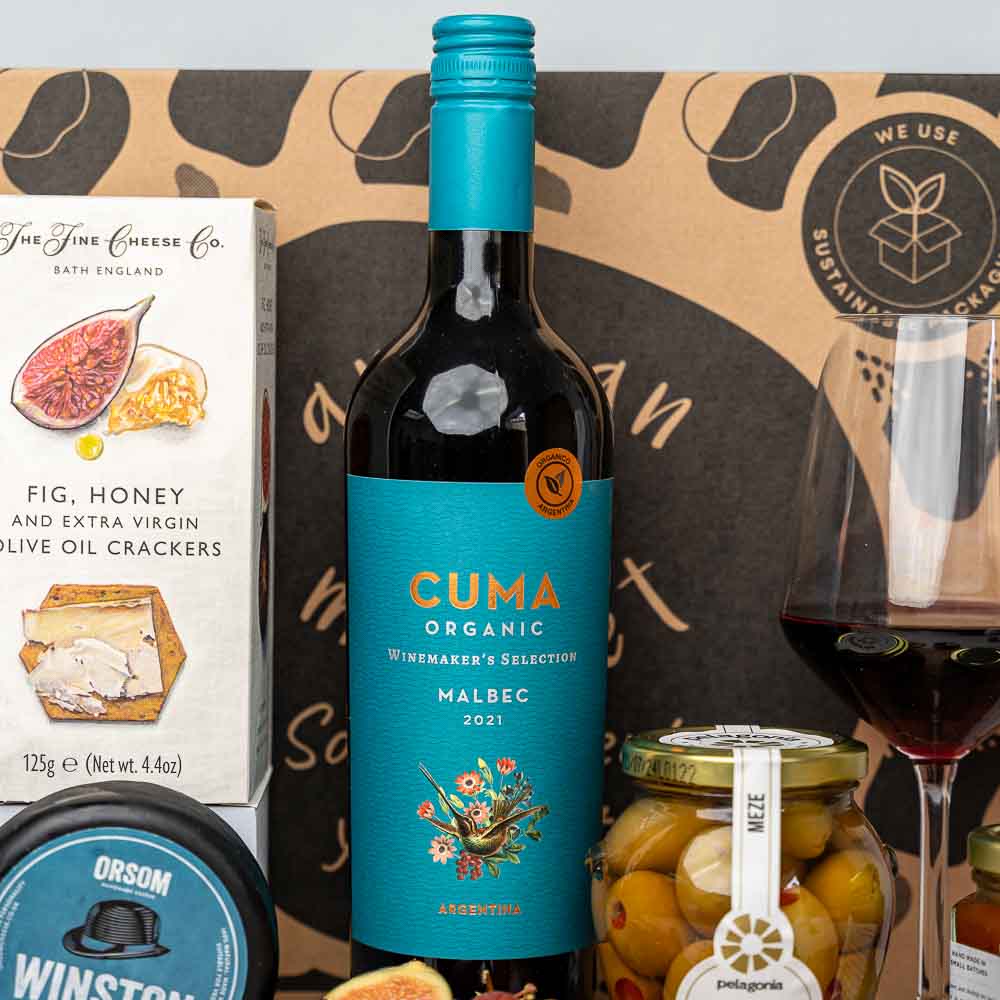 Cheese, Olives & Wine Gift Hamper