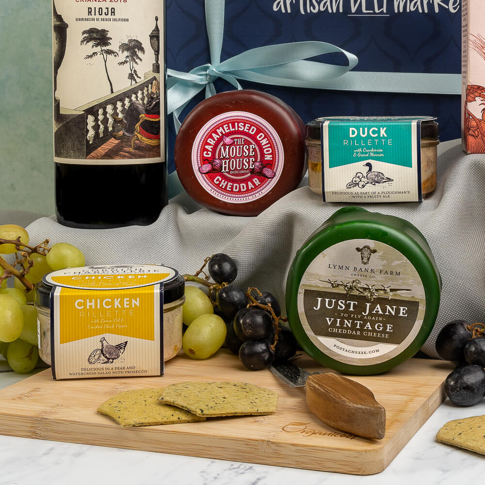 Cheese, Pate & Wine Evening Hamper