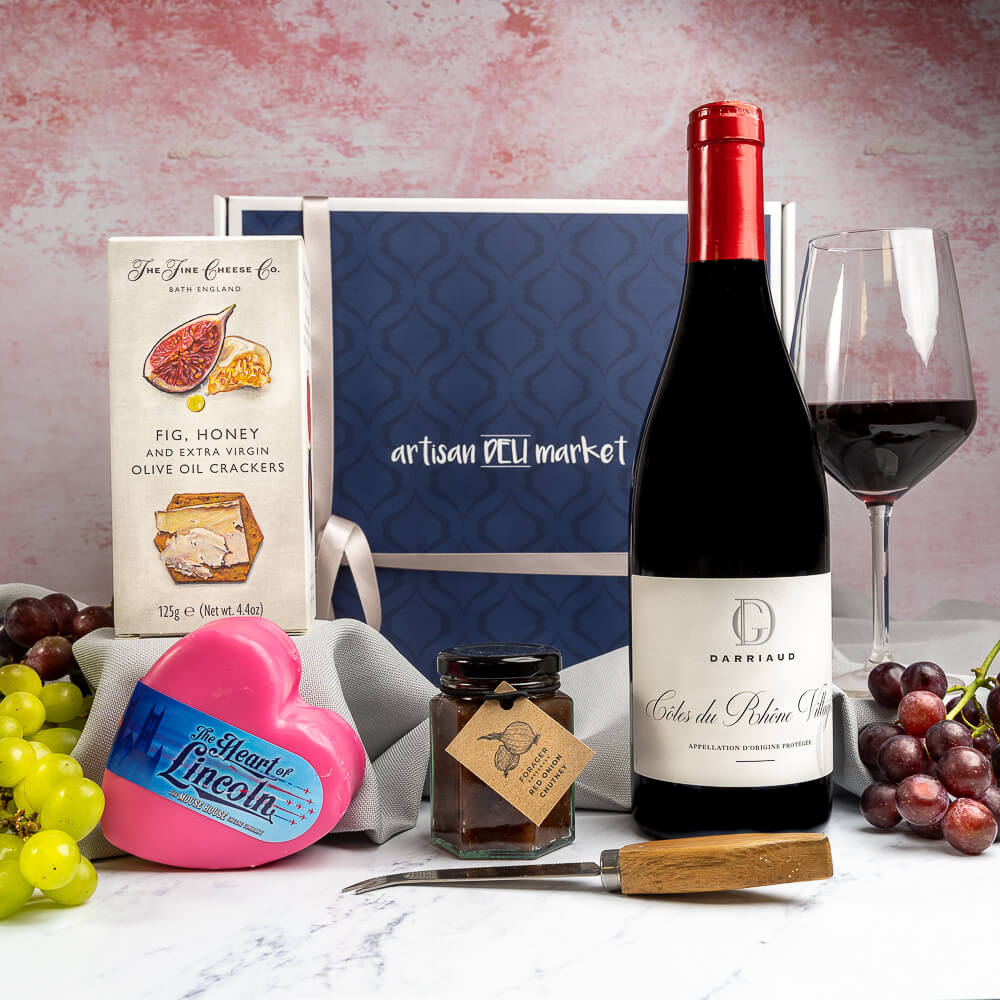 Simply Sophisticated Wine & Cheese Gift Box