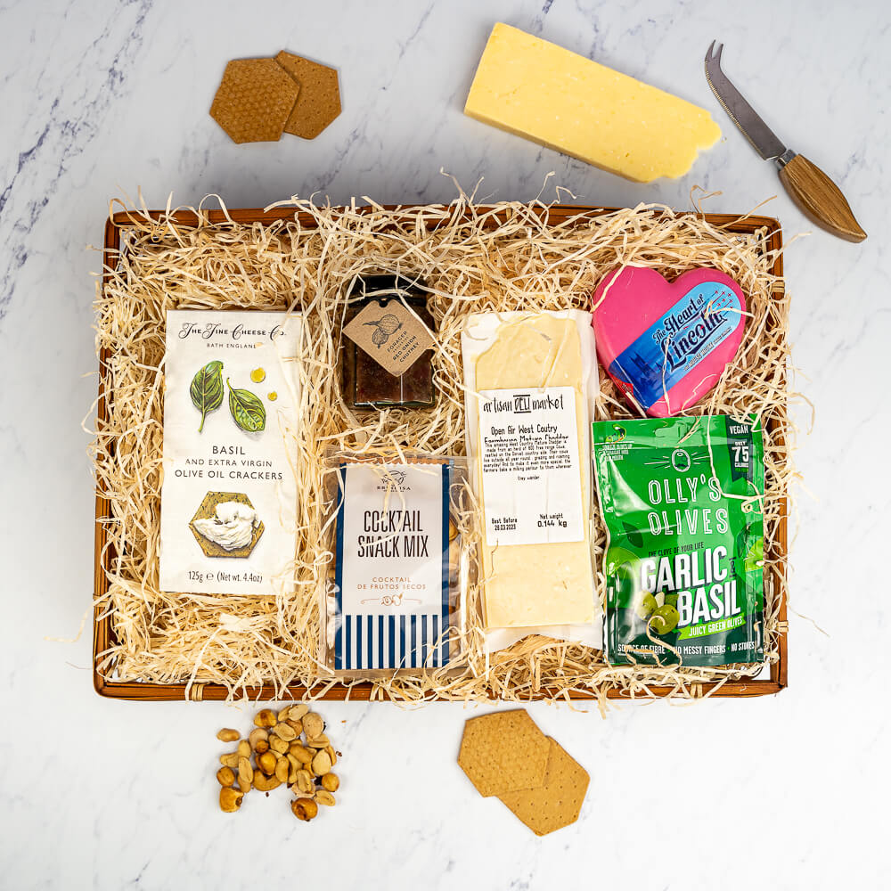 Cheese and Cracker Snack Basket