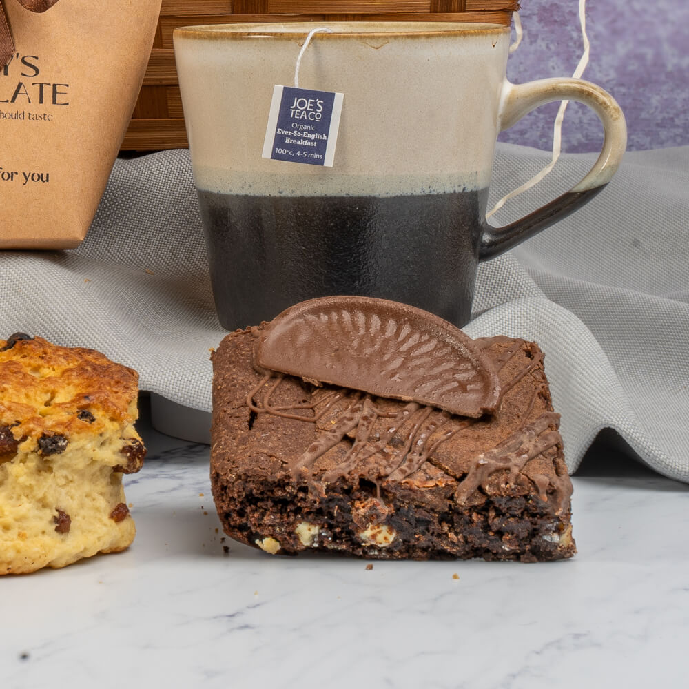 Cream Tea And Brownies Basket